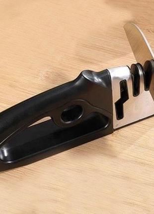 Точилка для ножів і ножиць 4-в-1 ручна sharpener для всіх типів ножів7 фото