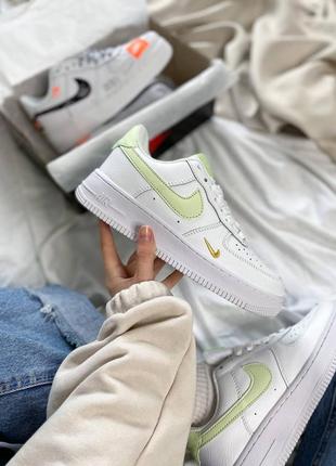 Кроссовки nike air force 1 mini swoosh lime light4 фото