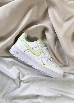 Кроссовки nike air force 1 mini swoosh lime light1 фото