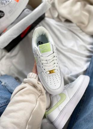 Кроссовки nike air force 1 mini swoosh lime light9 фото