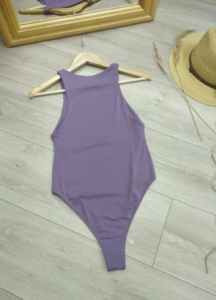 Zara еластичне базове болі топ майка бузкового кольору xs s m