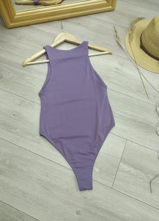 Zara еластичне базове болі топ майка бузкового кольору xs s m