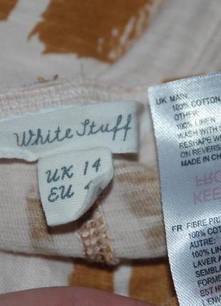 Блуза принтована бренду  white stuff 
  / 100% хлопок, лен/свободный крой/8 фото