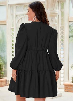 Женская базовое платье большого размера 56-584 фото