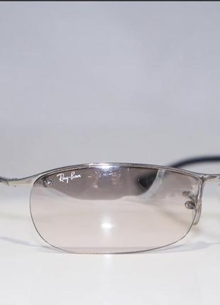 Ray-ban vintage mens designer sunglasses silver top bar5 фото