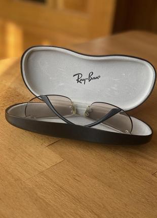 Ray-ban vintage mens designer sunglasses silver top bar2 фото