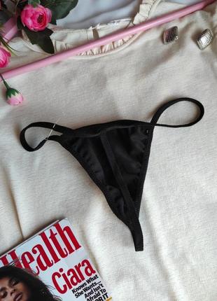 Открытые женские трусики стринги на резинке с напылением под кожу женские трусы