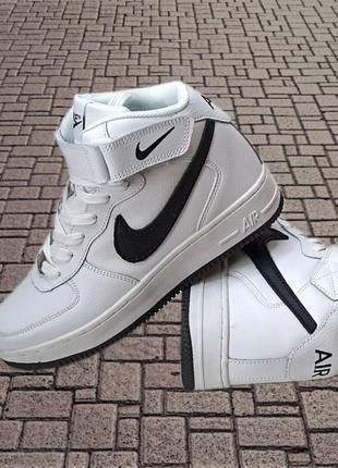 Кросівки підліткові  nike air force 1 low,найк аір форсе натуральна шкіра, молодіжні кросівки