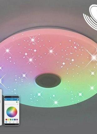 Светильник светодиодный потолочный luminaria a-play 60 вт rgb с дистанционным управлением