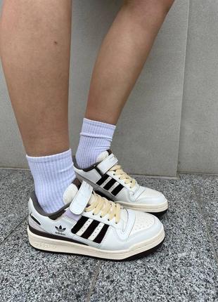 Женские кроссовки forum 84 white brown