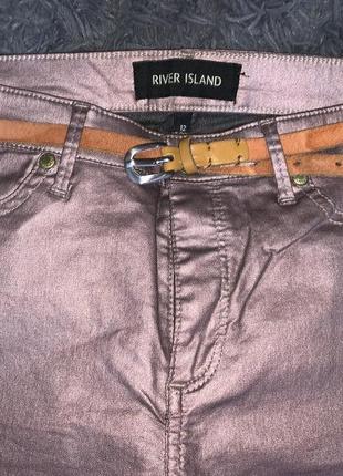 Новые! оригинальные стильные пудровые брюки утяжка  бренд river island7 фото