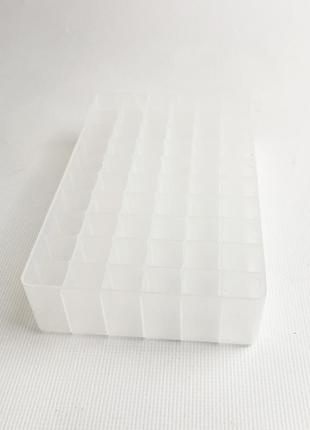 Подставка для маркеров органайзер для канцелярских принадлежностей 60 ячеек прозрачная