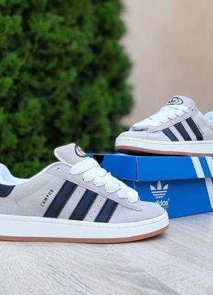 Женские кроссовки adidas campus grey2 фото