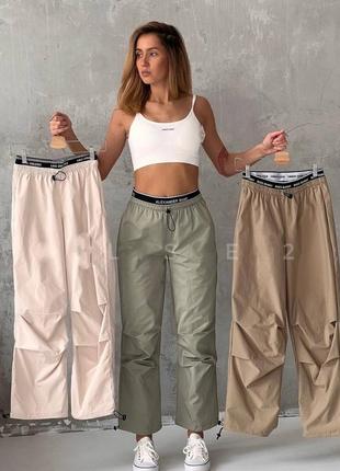 Женские брюки (джоггеры) casual коттоновые цвет - беж, хаки ( темная бирюза), мокко8 фото