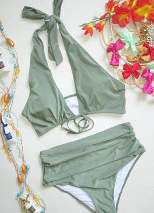 Шикарный раздельный купальник батал цвета хаки summer shop 🌺🌴🌺1 фото