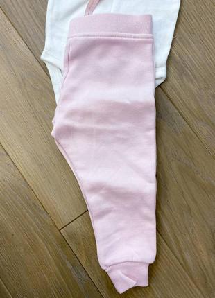 Розовые штанишки с начесом2 фото