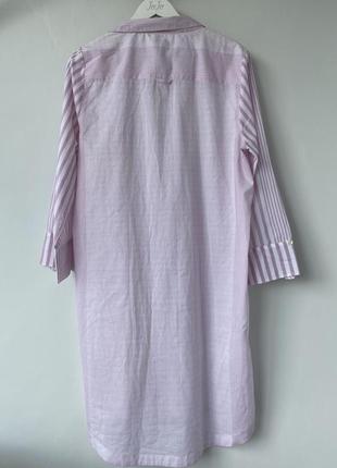 Сукня сорочка натуральна з бавовни у смужку платье рубашка хлопковое в полоску 🤍deane &amp; white 🤍2 фото
