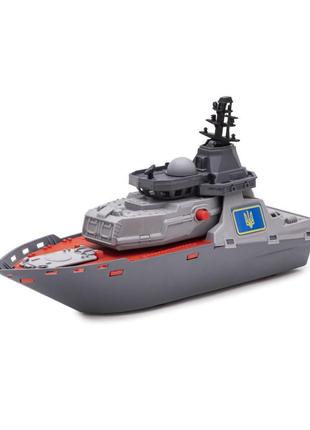 Игрушка яхта лодка с механизмом стрельбы orion "корвет кортик"
