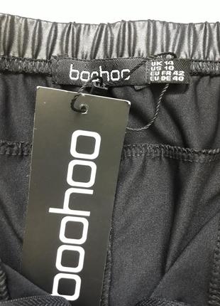 Крутые лосины леггинсы спереди на молнии высокая посадка  boohoo9 фото