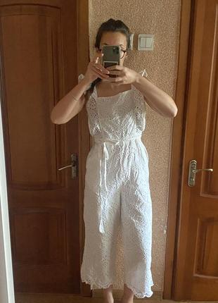Летний сарафан, ажурный комбинезон