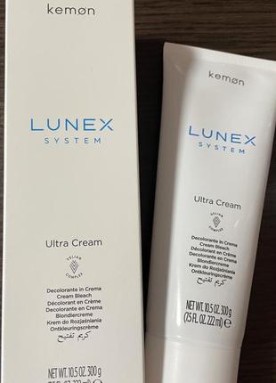Суперосвітлюючий крем для волосся kemon lunex system ultra cream, 300 g