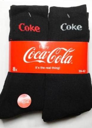 Теплі махрові шкарпетки coca-cola