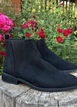 Осенние ботинки короткие сапоги замшевые полусапожки сапожки полуботинки