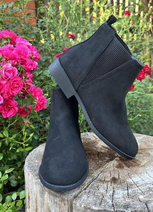 Осенние ботинки короткие сапоги замшевые полусапожки сапожки полуботинки