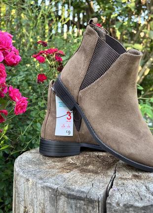 Осенние ботинки короткие сапоги замшевые полусапожки сапожки полуботинки