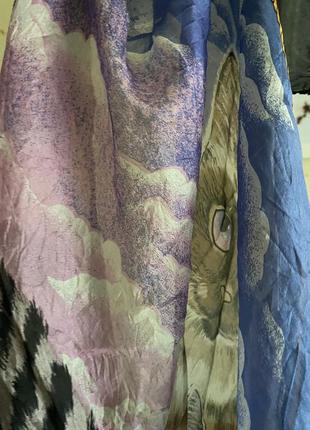 Beyeler susanne klee siamese cats scarf 100% silk. шелковый винтажный платок от бренда beyeler, оригинал, подписной6 фото