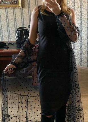 Нарядное платье с фатином, размер с3 фото