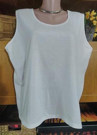 Майка большой размер коттон