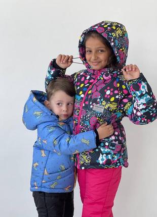 Зимняя куртка и комбинезон, зимний комплект8 фото