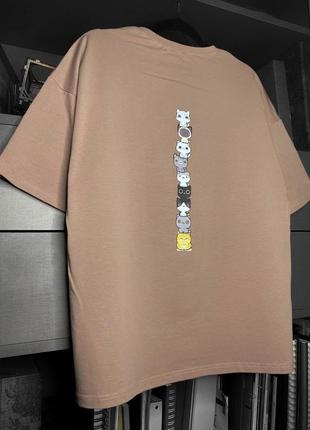 Футболка базова бежева оверсайз