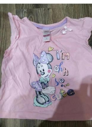 Disney baby футболка размер 92 (12 мес) розовый цвет