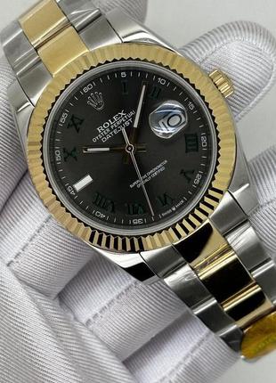 Швейцарские часы rolex datejust wimbledon gold3 фото