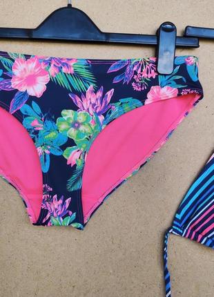 Цветочные купальные плавки бикини низ от купальника matalan1 фото
