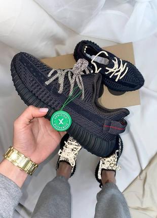 Кроссовки adidas yeezy black*(ref шнурки)