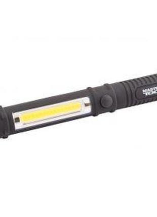 Ліхтарик магнітний mastertool led + cob led, abs (94-0806)