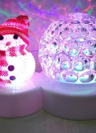 Новогодний шар со снеговиком