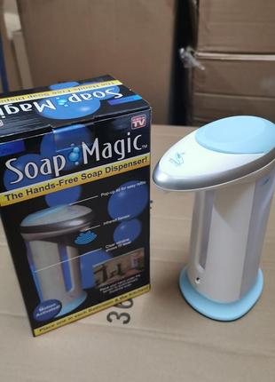 Сенсорний дозатор для рідкого мила soap magic. диспенсер для рідкого мила. дозатор для антисептика10 фото
