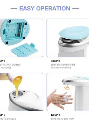 Сенсорный дозатор для жидкого мыла soap magic. диспенсер для жидкого мыла. дозатор для...