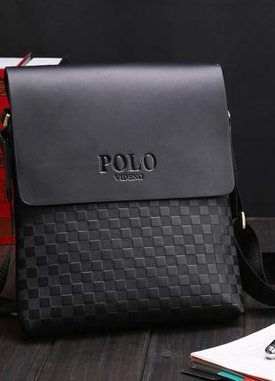 Акція!!! чоловіча сумка polo videng paris+годинник в подарунок6 фото