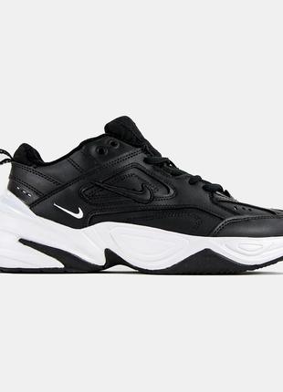 Кросівки шкіряні m2k tekno black white1 фото