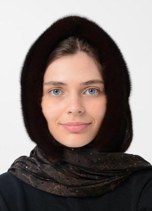 Женский норковый платок из настоящего меха