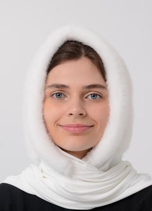 Женский норковый платок из настоящего меха