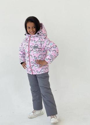 Зимняя куртка и комбинезон, зимний комплект1 фото