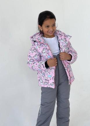 Зимняя куртка и комбинезон, зимний комплект7 фото