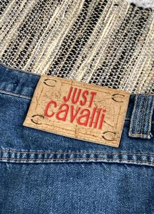 Vintage just cavalli 90s roberto винтаж женские джинсы штаны карго брюки синие джаст кавалли широкие низкая посадка клеш y2k оригинал размер 278 фото