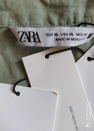 Новый стильный натуральный комбинезон zara с карманами размер xl8 фото